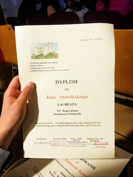 Nasi uczniowie w gronie laureatów konkursów regionalnych